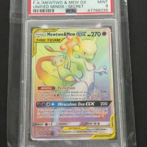 Mewtwo & Mew GX #242 PSA 9