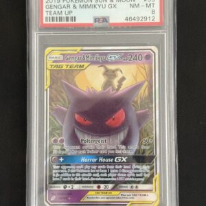 Gengar & Mimikyu #53  PSA 8
