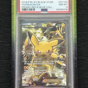 Pikachu EX Black Star #XY124 PSA 8