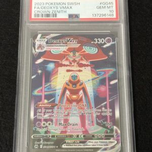 Deoxys Vmax #GG45 PSA 10