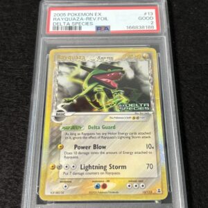 Rayquaza Reverse Foil PSA 2 - POP11 (Stamped)